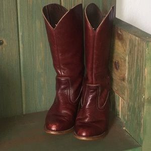 Vintage Dexter Heeled Cowboy Boots, Sz 8.5M